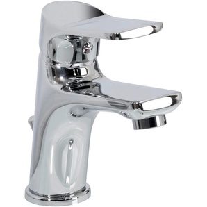 FACKELMANN Waschtischarmatur Denver Armaturen Gr. H: 15,5 cm, grau (chrom) Waschtischarmaturen