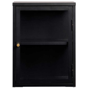 Factory Hängevitrine in Schwarz 60 cm hoch 45 cm breit