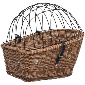 Vidaxl - Fahrrad-Gepäckträgerkorb mit Deckel 55×31×36 cm Natur Weide