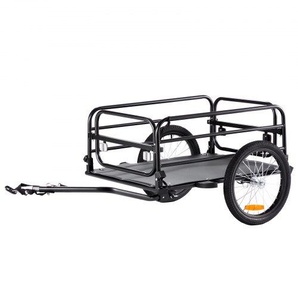 Fahrradanhänger, 72 kg Tragkraft, robuster Fahrradwagen, kompakte Aufbewahrung und Schnellverschluss mit Universalkupplung, 40,6 cm Räder, passend für 55,9–71,1 cm große Fahrradräder CGKHZHJG200B5HWMPV0