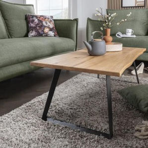 Faktorei Charlie Couchtisch Wildeiche/Metall 110x60x40 cm