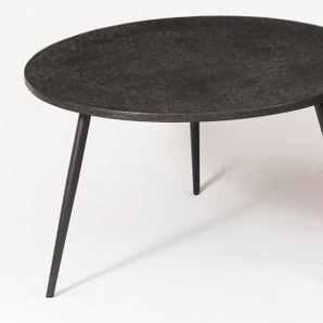 Faktorei Eloise Beistelltisch 2er Set Antik-Gold/Metall Schwarz