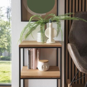 Faktorei Jona Beistelltisch Wildeiche/Metall 40x40x60 cm