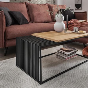 Faktorei Paul Couchtisch Wildeiche/Metall 100x60x40 cm