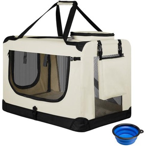 faltbare Hundetransportbox Lassie S - Beige