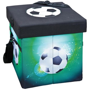 Faltkiste Fanbox  Fußball | grün | Kunststoff, Polypropylen, Kunststoff, Polypropylen | 37 cm | 36 cm | 37 cm |