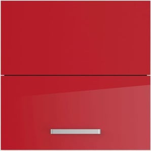 Faltlifthängeschrank IMPULS KÜCHEN Turin Schränke Gr. B/H/T: 60 cm x 57,9 cm x 34,5 cm, Rot Hochglanz, 2 St., rot (rot hochglanz) Hängeschränke mit Falt-Lifttür bestehend aus 2 Fronten