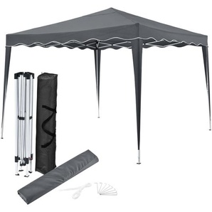 Faltpavillon Vivara 3 x 3 m in Grau mit Tragetasche