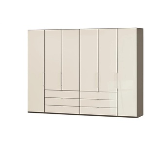 Falttüren-Panoramaschrank  6-türig  Beda ¦ beige ¦ Maße (cm): B: 300 H: 216 T: 58.0