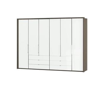 Falttüren-Panoramaschrank  6-türig  Beda ¦ beige ¦ Maße (cm): B: 306,4 H: 220 T: 65.0