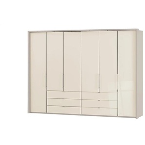 Falttüren-Panoramaschrank  6-türig  Beda ¦ beige ¦ Maße (cm): B: 306,4 H: 220 T: 65.0