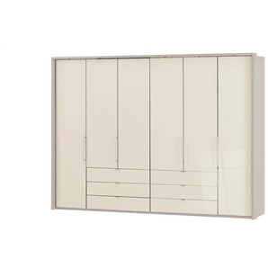 Falttüren-Panoramaschrank 6-türig Beda - beige - Materialmix - 306,4 cm - 220 cm - cm 65,0 | Möbel Kraft