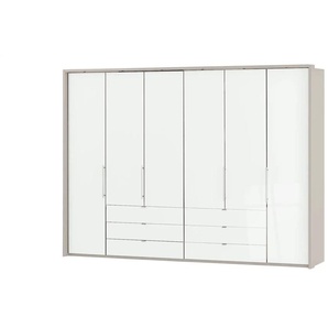Falttüren-Panoramaschrank 6-türig Beda - weiß - Materialmix - 306,4 cm - 220 cm - cm 65,0 | Möbel Kraft