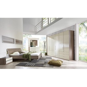 Falttürenschrank Loft III 300 x 216 x 58cm Braun/Beige