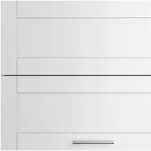 Falttürenschrank OPTIFIT Ahus Schränke Gr. B/H/T: 90 cm x 70,4 cm x 34,9 cm, weiß (weiß matt, weiß) Drehtürenschränke