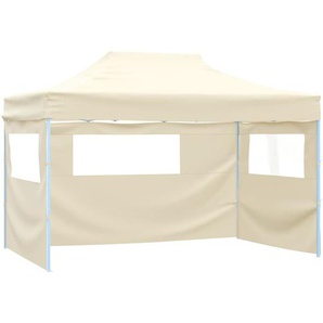 Faltzelt mit 3 Seitenteilen 3x4,5 m Creme