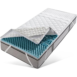 fan, Topper Softly XXL PLUS Silverline, 7 cm hoch, Kaltschaum, 7-Zonen-Topper in 90x200 cm und weiteren Größen erhältlich