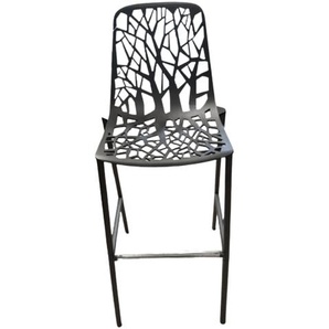 Fast Forest Barhocker hohe Rückenlehne |  Schwarz