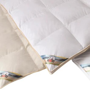 Federbettdecke RIBECO Überraschungspaket, Bettdecken für Sommer oder Winter Gr. B/L: 135 cm x 200 cm, e x trawarm, weiß Allergiker Bettdecke