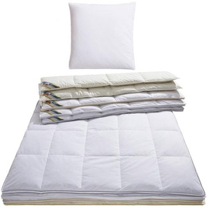 Federbettdecke RIBECO Überraschungspaket, Bettdecken für Sommer oder Winter Gr. B/L: 135 cm x 200 cm, normal, weiß Allergiker Bettdecke