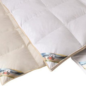 Federbettdecke RIBECO Überraschungspaket, Bettdecken für Sommer oder Winter Gr. B/L: 155 cm x 220 cm, e x trawarm, weiß Allergiker Bettdecke