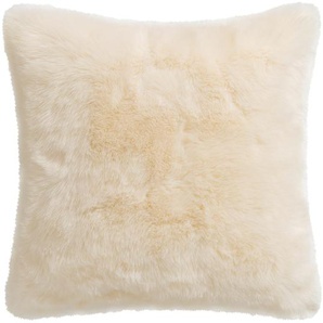Fellkissen GÖZZE Eisbär Dekokissen_Sitzkissen_Kissenhüllen Gr. B/L: 50 cm x 50 cm, 1 St., Mischgewebe, weiß (weiß, felloptik) Dekokissen Kopfkissen in Fell-Optik, Kissenhüle mit Füllung, 1 Stück