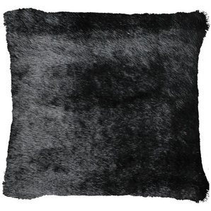 Fellkissen GÖZZE Nerz Dekokissen_Sitzkissen_Kissenhüllen Gr. B/L: 50 cm x 50 cm, 1 St., Mischgewebe, schwarz (schwarz, felloptik) Dekokissen Kopfkissen im Fell-Look, Kissenhüle mit Füllung, 1 Stück