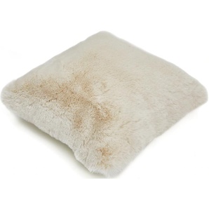 Fellkissen LUXOR LIVING Dekokissen Novara Dekokissen_Sitzkissen_Kissenhüllen Gr. B/L: 40 cm x 40 cm, 1 St., beige (creme, felloptik) Dekokissen Kunstfell, eckig, 40x40 cm, sehr weich, mit Füllung, Wohnzimmer