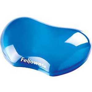 Fellowes Handgelenkauflage mit Mauspad Crystals Gel Flex Blau 1142433