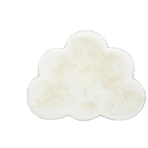 Fellteppich | creme | Synthetische Fasern,Baumwolle | 60 cm | 2,5 cm |