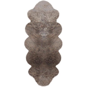 Fellteppich Doppel-Lammfell, Heitmann Felle, fellförmig, Höhe: 70 mm, echtes Austral. Lammfell, auch als Bettvorleger geeignet