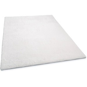 Fellteppich GINO FALCONE Kuschelteppich Chiara Teppiche Gr. B/L: 90 cm x 160 cm, 30 mm, 1 St., weiß Esszimmerteppiche Kunstfell, Kaninchenfell-Haptik, besonders weicher Langflor