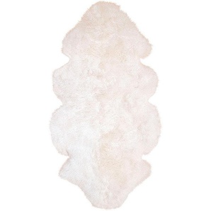 Fellteppich HEITMANN FELLE Lammfell 155 weiß - Premium Qualität Teppiche Gr. B/L: 68 cm x 140 cm, 70 mm, 1 St., weiß Esszimmerteppiche echtes Austral. Lammfell, besonders weich, auch ideal als Bettvorleger