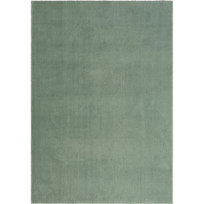 Fellteppich Loft, Grün, Textil, Uni, rechteckig, 160x220 cm, Bsci, für Fußbodenheizung geeignet, Teppiche & Böden, Teppiche, Fellteppiche
