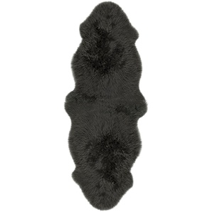 Fellteppich LUXOR LIVING Namika Teppiche Gr. B/L: 60 cm x 160 cm, 50 mm, 1 St., schwarz Esszimmerteppiche