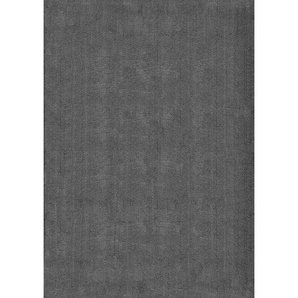 Novel Fellteppich Relax, Anthrazit, Textil, Uni, rechteckig, 200x280 cm, Bsci, für Fußbodenheizung geeignet, Teppiche & Böden, Teppiche, Fellteppiche