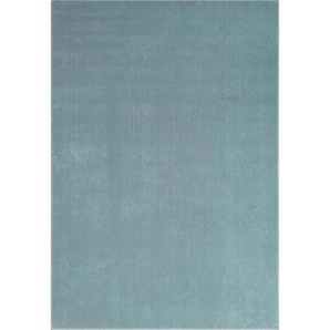 Novel Fellteppich Relax, Blau, Textil, Uni, rechteckig, 120x160 cm, Bsci, für Fußbodenheizung geeignet, Teppiche & Böden, Teppiche, Fellteppiche
