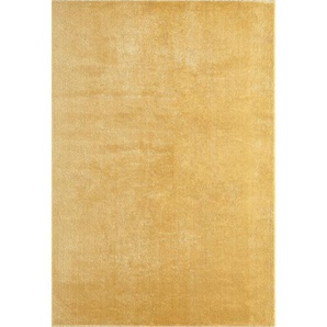 Novel Fellteppich Relax, Gold, Textil, Uni, rechteckig, 240x340 cm, Bsci, für Fußbodenheizung geeignet, Teppiche & Böden, Teppiche, Fellteppiche