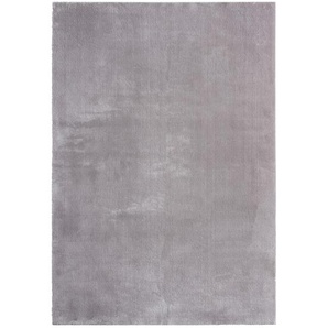 Novel Fellteppich Relax, Grau, Textil, Uni, rechteckig, 140x200 cm, Bsci, für Fußbodenheizung geeignet, Teppiche & Böden, Teppiche, Fellteppiche