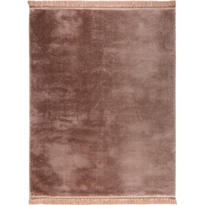 Fellteppich Softy , Cappuccino , Textil , Uni , rechteckig , 200 cm , Oeko-Tex® Standard 100 , für Fußbodenheizung geeignet, in verschiedenen Größen erhältlich, antistatisch, waschbar, pflegeleicht, leicht zusammenrollbar, rutschfeste Unterfläche ,