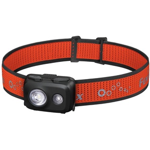 FENIX LED-Stirnlampe HL16, Batteriebetrieb, schwarz-rot FEHL16-schwarz