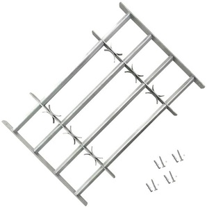 Fenstergitter Verstellbar mit 4 Querstäben 1000-1500 mm