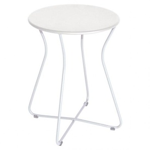 Fermob Beistelltisch Hocker Cocotte in Farbe weiss - Stahl