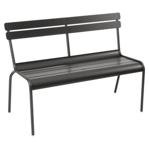 Fermob Gartenbank Luxembourg - in Farbe schwarz Aluminium