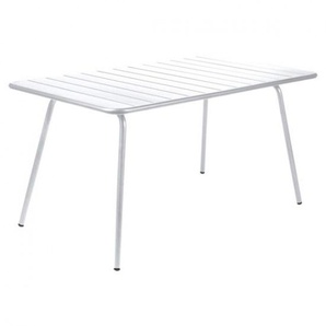 Fermob Gartentisch Luxembourg 143x80 cm weiss Aluminium