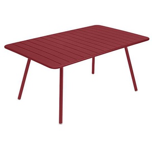 Fermob Gartentisch Luxembourg 165x100 cm chili Aluminium