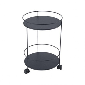 Fermob Servierwagen Guinguette rollbar rund, anthrazit Stahl beschichtet