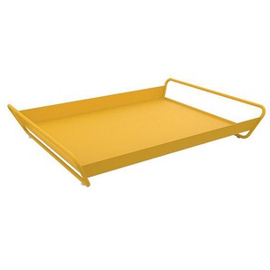 Fermob Tablett Alto 53x38,5 cm im Farbton honig - Stahlblech pulverbeschichtet