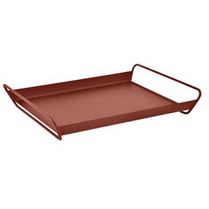 Fermob Tablett Alto 53x38,5 cm im Farbton ockerrot - Stahlblech pulverbeschichtet