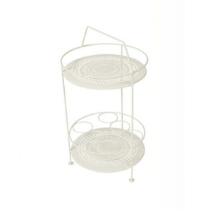 Fermob Tragbare Bar Montmartre in Farbe lehmgrau, Stahl pulverbeschichtet